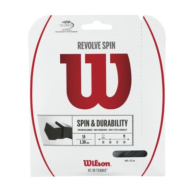 Wilson Revolve Spin Black 16 130 12 m Tennissaite Tennis String