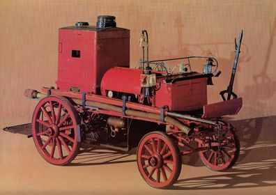 Feuerspritze mit Daimler Motor, 1892, Kunstdruck/ Foto