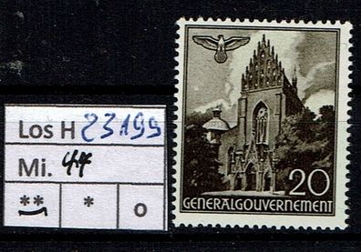 Los H23199: Generalgouvernement Mi. 44 * *