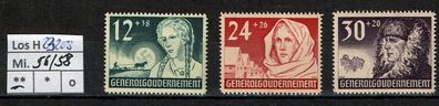 Los H23208: Generalgouvernement Mi. 56/58 * *