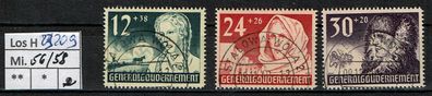 Los H23209: Generalgouvernement Mi. 56/58, gest.