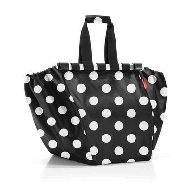 reisenthel easyshoppingbag dots white schwarz weiss UJ7073 Einkaufswagentasche