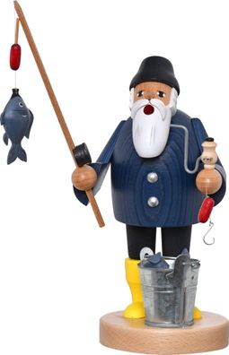 KWO - Räuchermann Angler, Holzkunst, 23cm