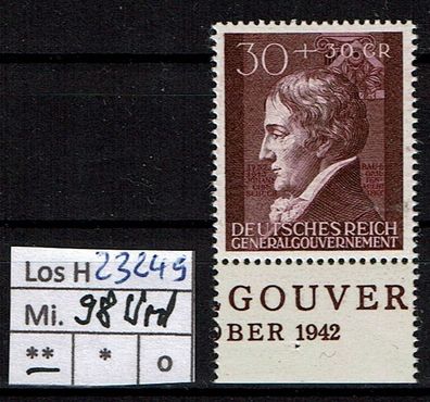 Los H23249: Generalgouvernement Mi. 98 * * UR