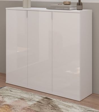 Sideboard weiß Hochglanz Mehrzweckschrank Schuhschrank Kommode SystemX