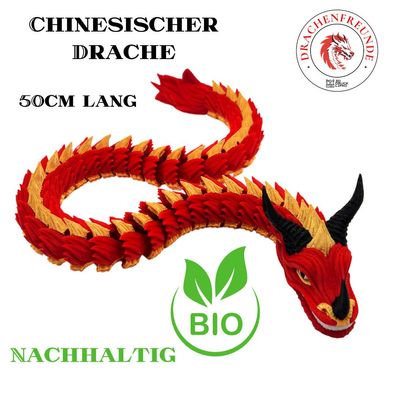 Chinesischer Drache - beweglicher gelenkiger flexi Drache - Nachhaltig