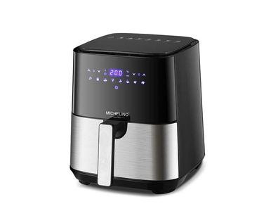 Michelino Heißluft-Fritteuse Airfryer Digital 5,0 L, 1450W Schwarz