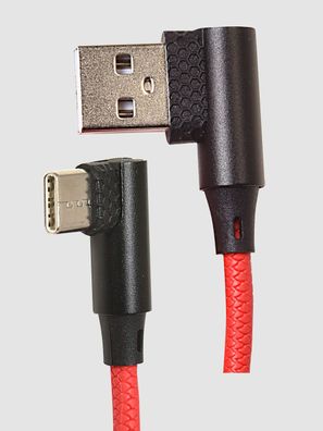 Lade-/Datenkabel USB-A USB-C auf 90° Winkelstecker