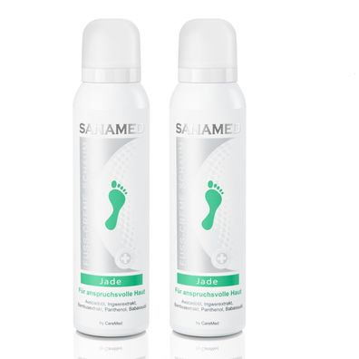 Sanamed - Fuß-Creme-Schaum "Jade" 2x 150ml