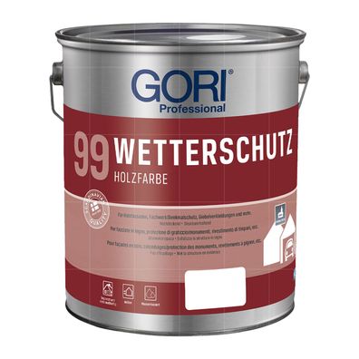 GORI 99 Wetterschutz 10 LTR Holzfarbe ehem. Holzfassadenfarbe Wetterschutzfarbe WEISS