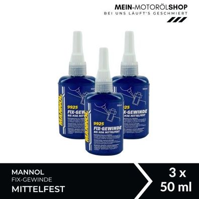 Mannol Fix-Gewinde bis M36 Mittelfest 3x50 ML