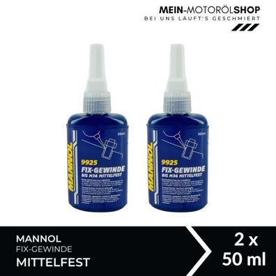 Mannol Fix-Gewinde bis M36 Mittelfest 2x50 ML