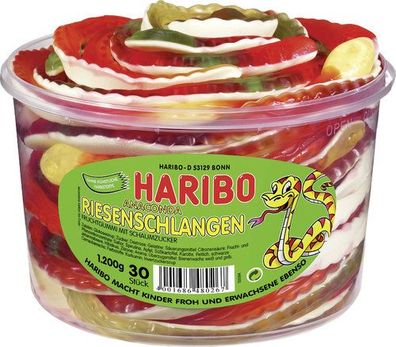 Haribo Anaconda Riesenschlangen 30 St. in der Dose 1,2kg