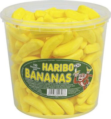 Haribo Bananas 150 Stück 1,05kg Dose