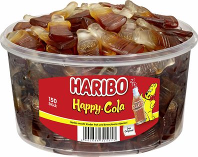 Haribo Happy Cola, Colafläschchen, Fruchtgummi 150Stk. 1,2kg