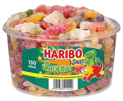 Haribo Sauerier Dinos sauer 150 Stück 1,35 KG