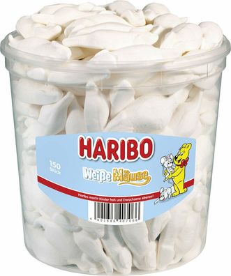 Haribo Weisse Mäuse Schaumzucker 150 Stück 1,05kg