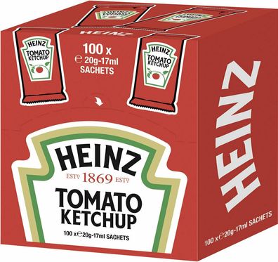 Heinz Ketchup Portionsbeutel 100 x 17ml Beutel