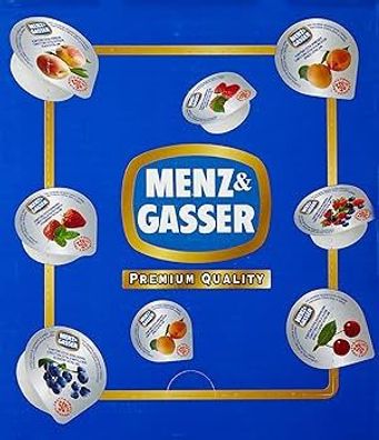 Menz & Gasser Konfitüre 100 Portionen á 25 g 4 Sorten