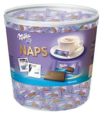 Milka Naps Alpenmilch 1kg Dose