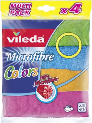 Vileda Microfaser Allzwecktuch Colors 4er Pack