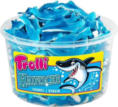 Trolli Haifische Fruchtgummi 150 Stück 1,28kg