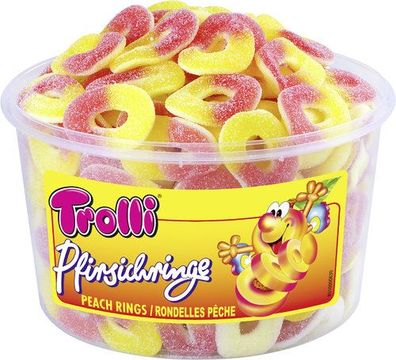 Trolli Pfirsichringe 150 Stück in Dose 1,2kg