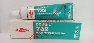 Dow Corning Dowsil 732 Multi-Purpose Sealant MIL-A-46106 FDA 177.2600 90 ml