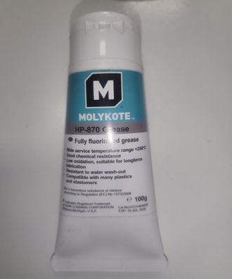 Molykote HP-870 GREASE 100g Fully fluorinated - 20 st. C. + 250 st. C.