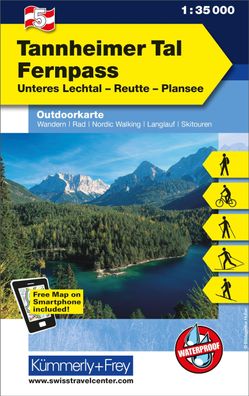 KuF ?sterreich Outdoorkarte 05 Tannheimer Tal - Fernpass 1 : 35 000,