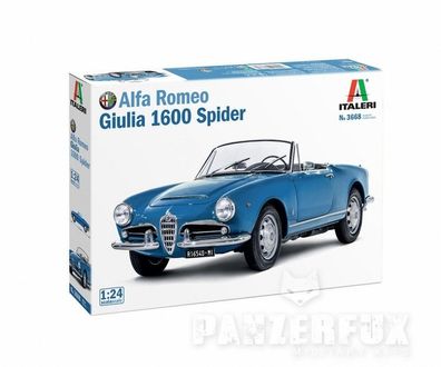 Italeri Alfa Romeo Giulia Spider 1600 in 1:24 510003668 Italeri 3668