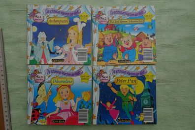 Click Clack Mini buch Die schönsten Märchen der Welt Aschenputtel 3 Schweinchen Däume