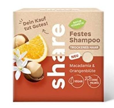 Share Macadamia Orangeblüte Shampoo, 60g