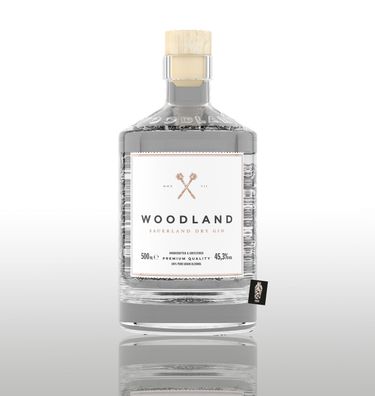 Woodland Sauerland Dry Gin 0,5L (43,3% vol.) - [Enthält Sulfite]