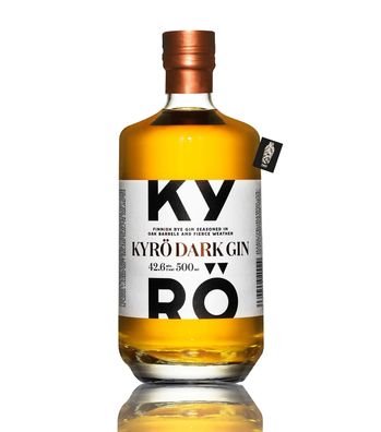 Kyrö Dark Gin Finnish Rye Gin Oak Barrels 0,5l (42,6% vol.)- [Enthält Sulfite]