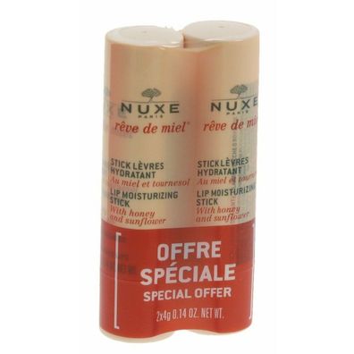 Nuxe Rêve De Miel Lip Moisturising Stick Duo Geschenkset 2 x 4g