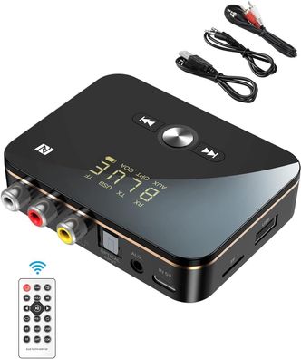 Anyzoo Bluetooth Audio Adapter - 2 in 1 Bluetooth Transmitter Empfänger für TV Laptop