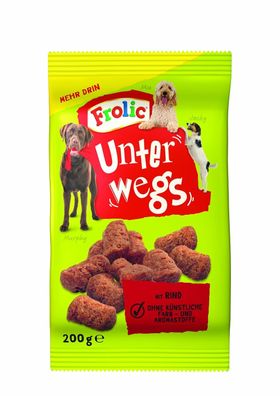 Frolic Unterwegs mit Rind, 6er Pack (6 x 200 g)