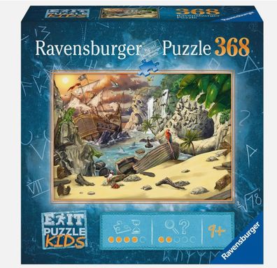 Ravensburger Exit Puzzle für Kinder – Piratenabenteuer (368 Teile)
