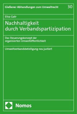 Nachhaltigkeit durch Verbandspartizipation: Das Steuerungskonzept der organ ...