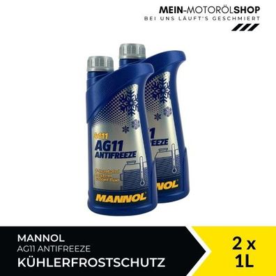 Mannol Antifreeze AG11 Frostschutz Konzentrat 2x1 Liter