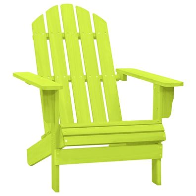 vidaXL Adirondack-Gartenstuhl Massivholz Tanne Grün