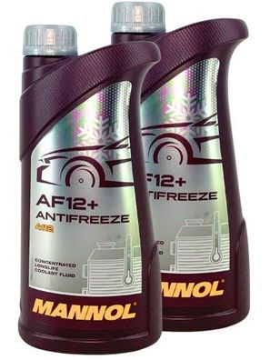 Mannol Antifreeze AF12+ Longlife Frostschutz Konzentrat 2x1 Liter