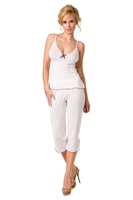 Passion - ecru Pyjama PY016 - (XL, XXL)