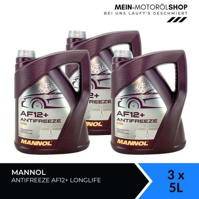 Mannol Antifreeze AF12+ Longlife Frostschutz Konzentrat 4x5 Liter