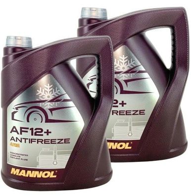 Mannol Antifreeze AF12+ Longlife Frostschutz Konzentrat 2x5 Liter