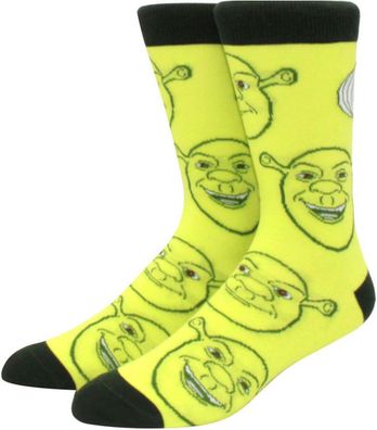 Shrek Gelbe Socken - DreamWorks Lustige Cartoon Motiv Socken