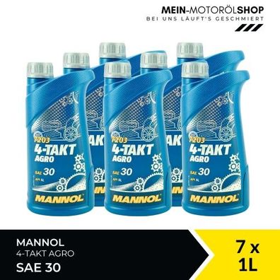 Mannol 4-Takt Agro SAE 30 7x1 Liter