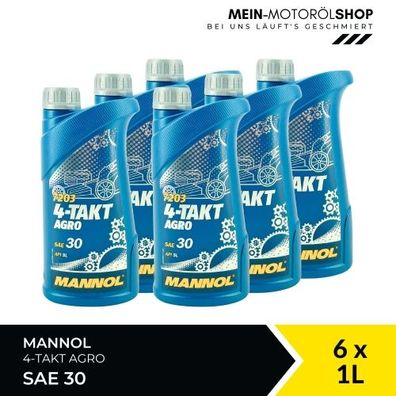 Mannol 4-Takt Agro SAE 30 6x1 Liter