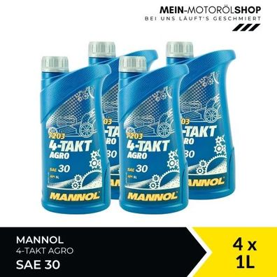 Mannol 4-Takt Agro SAE 30 4x1 Liter